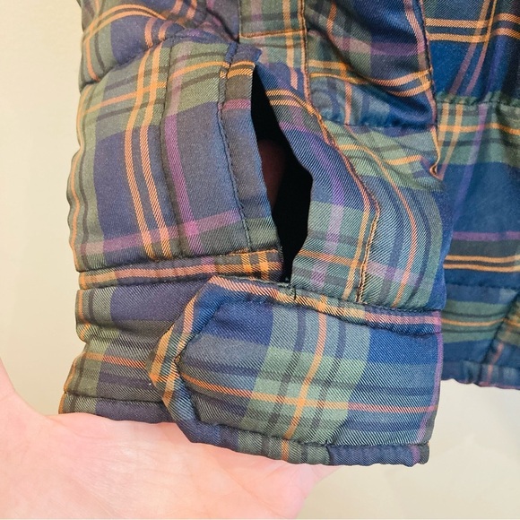 RALPH LAUREN LRL  Sz L Plaid Light Puff Inside Drawstring Funnel Neck Jacket - Picture 5 of 12